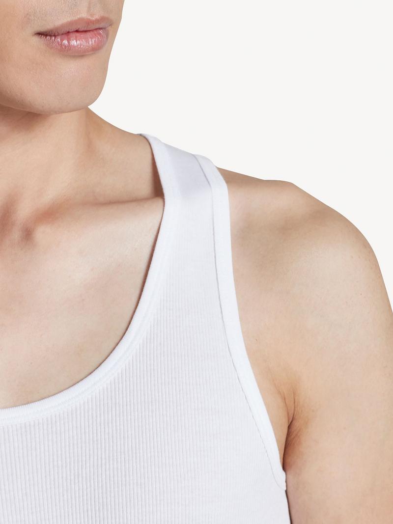 Férfi Tommy Hilfiger Pamut classics tank 3pk Póló Fehér | HU 805FDN